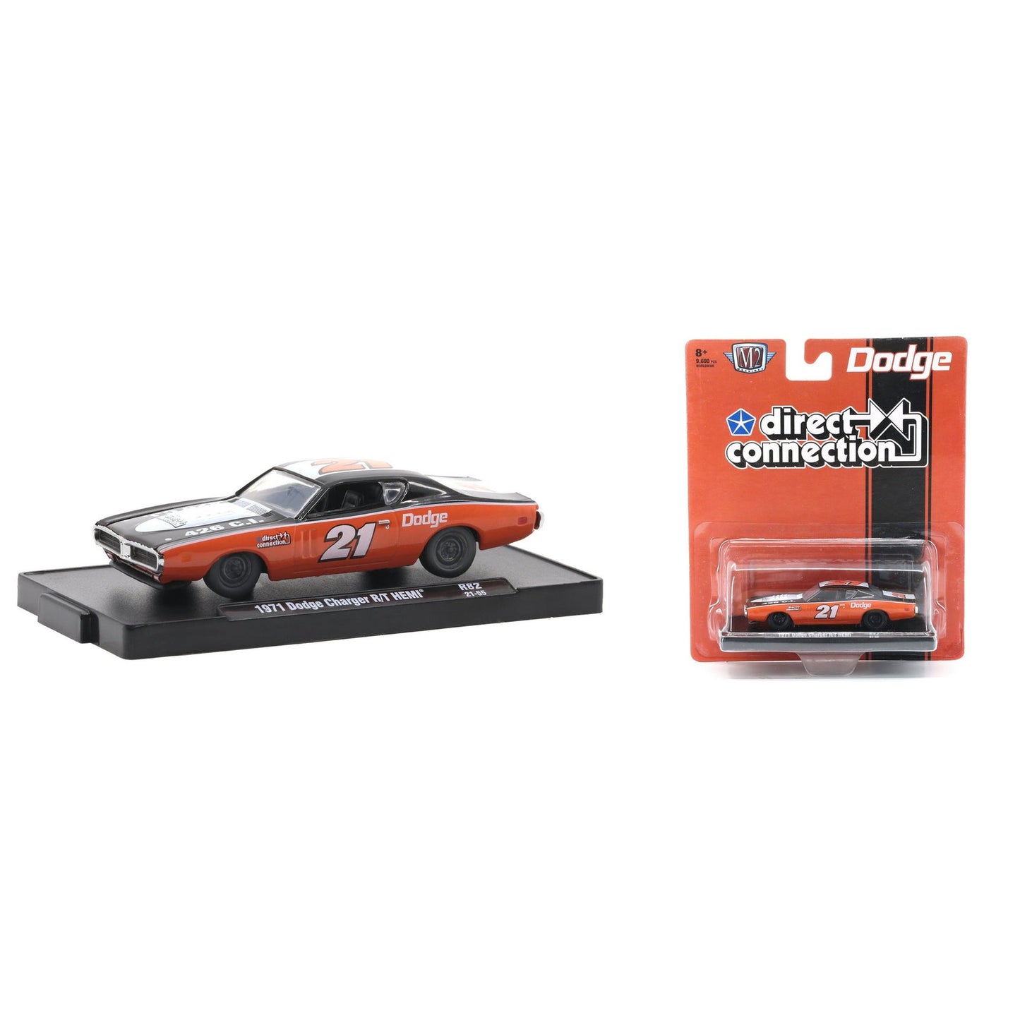 M2 - 1/64 1971 Dodge Charger R/T HEMI *DIRECT CONNECTION*, black
