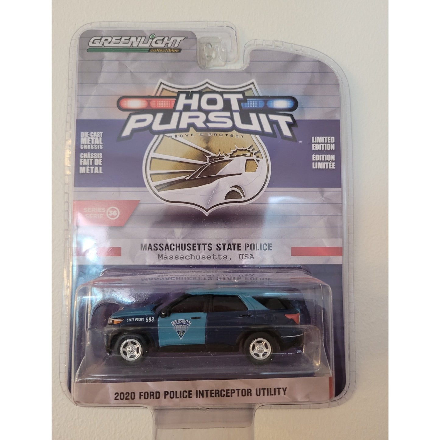 Greenlight - 2020 Ford Police Interceptor Utility - Massachusetts State Police, Massachusetts USA