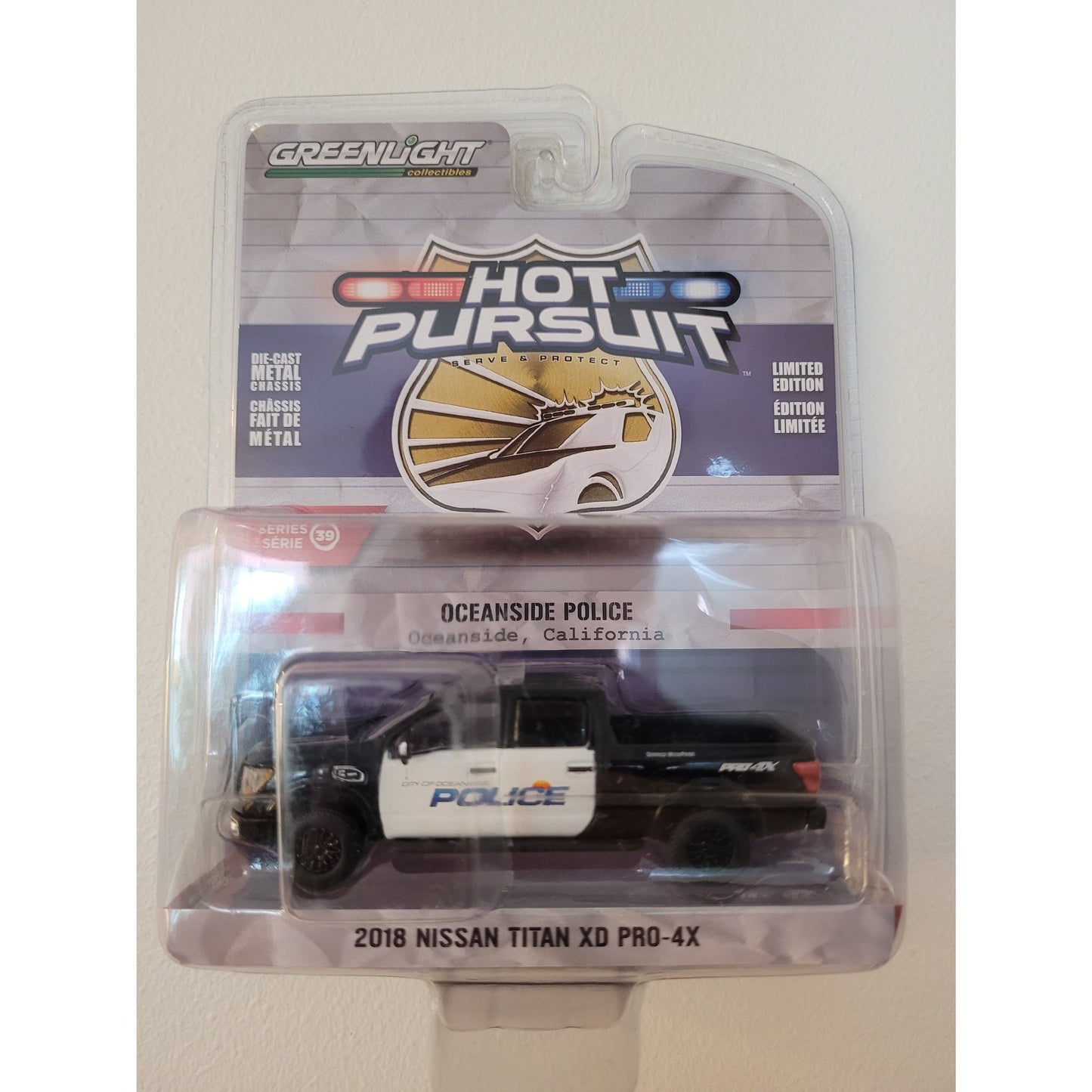 Greenlight - 2018 Nissan Titan XD PRO-4X - Oceanside Police, Oceanside California