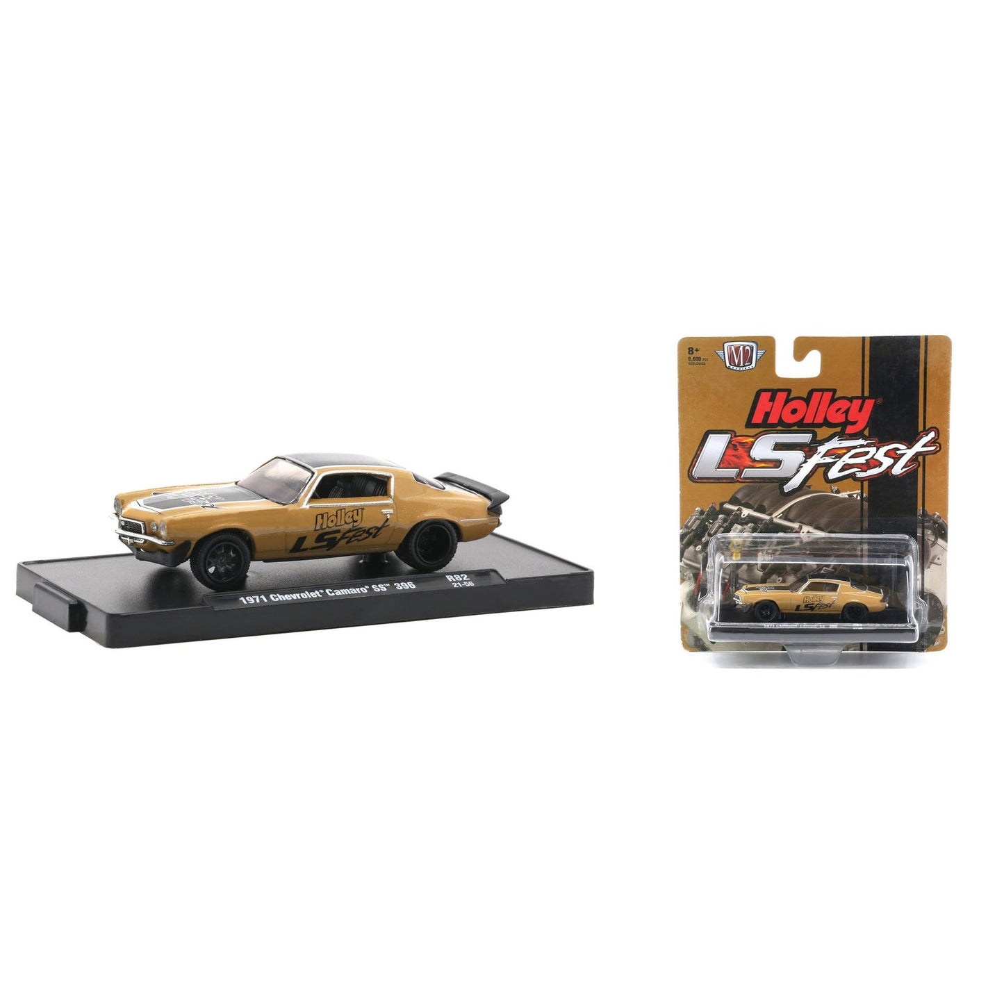 M2 - 1/64 1971 Chevrolet Camaro SS 396 *HOLLEY LS FEST*, placer gold