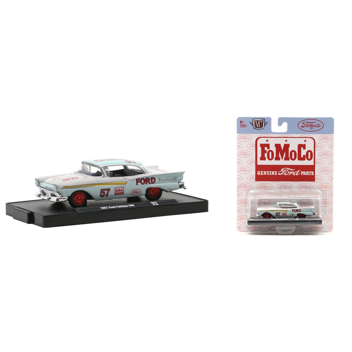 M2 - 1/64 1957 Ford Fairlane 500, light blue